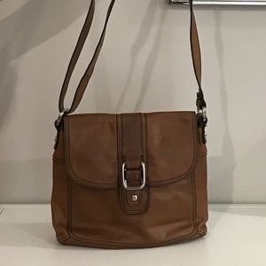 Fossil Crossbody Leather Bag, Brown